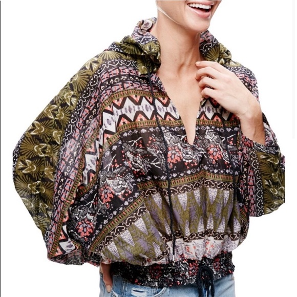 Free People Hold On Tight Gauze Pullover - Picture 2 of 6